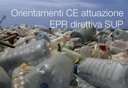 Orientamenti CE attuazione responsabilit&agrave; estesa del produttore direttiva SUP